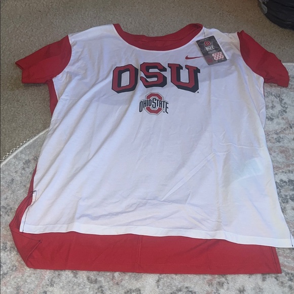 Nike Tops - Nike White and Red Ohio State OSU Short Sleeve Tee